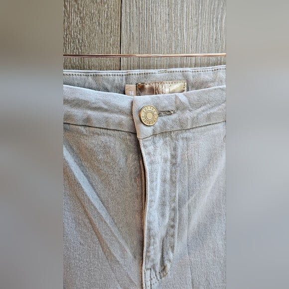 Kut from the Kloth Wide Leg Womens Soft Tan Khakis Pants Jeans Nwot - Picture 2 of 5